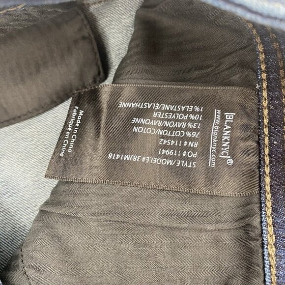 Blank NYC Stanton Straight Fit Medium Wash Blue Mens Size 32x32 Denim Jeans - Picture 7 of 12